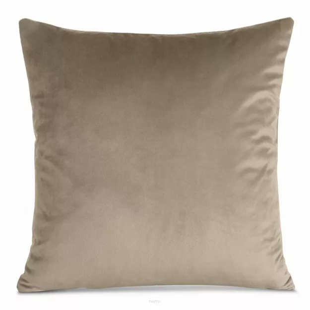 Poszewka welwetowa 45x45 GAJA 1 jednokolorowa ciemny  beż