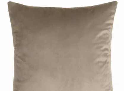 Poszewka welwetowa 45x45 GAJA 1 jednokolorowa ciemny  beż