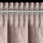 Zasłona na taśmie 140x270 ROSES 13 Eva Minge welwetowa pudrowa aplikacja róż 3D - 5