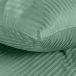 Pościel satynowa 220x200 VERA jednokolorowa gładka miętowa w prążki - 3
