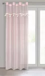 Firana na przelotkach 140x250 MOON 2 różowa z etaminy zdobiona taśmą dekoracyjną w wiszące księżyce - 5