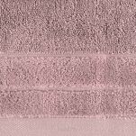 Ręcznik bawełniany 30x50 DAMLA ciemna lila gładki z subtelną bordiurą - 3