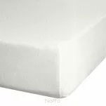 Prześcieradło z bawełny frotte z gumką kremowe 140x200 Design 91 - 2