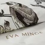 Pościel z makosatyny 160x200 DORIS Eva Minge biała brązowa wzór roślinny Premium - 3