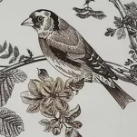 Pościel z makosatyny 160x200 DORIS Eva Minge biała brązowa wzór roślinny Premium - 4