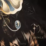 Pościel z makosatyny 160x200 MINGE 7 Eva Minge czarna z nadrukiem motyla Premium - 2