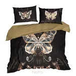 Pościel z makosatyny 160x200 MINGE 7 Eva Minge czarna z nadrukiem motyla Premium - 4