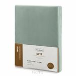 Prześcieradło z satyny bawełnianej z gumką NOVA 3 szałwiowe 140x200 - 5