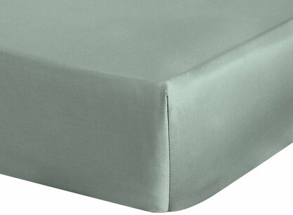 Prześcieradło z satyny bawełnianej z gumką NOVA 3 szałwiowe 140x200