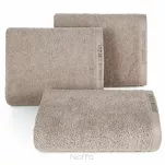 Ręcznik 70x140 EVI Pierre Cardin ciemny beż zdobiony bordiurą w kolorze ręcznika z logo marki - 2