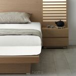 Prześcieradło z polaru FLANO z gumką kremowe 140x200 puszyste - 2