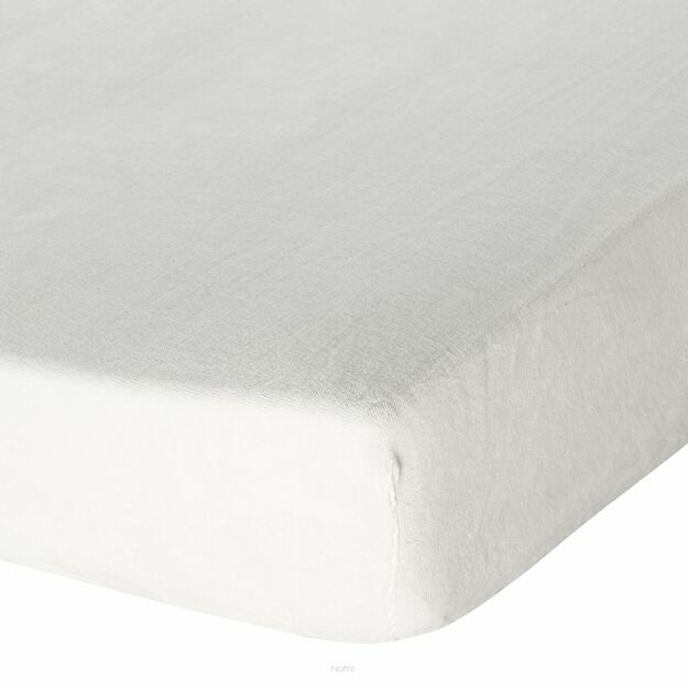 Prześcieradło z polaru FLANO z gumką kremowe 140x200 puszyste
