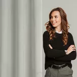 Zasłona gotowa na przelotkach 140x250 NITA welwetowa zaciemniająca cappuccino jednokolorowa - 8