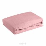 Prześcieradło z bawełny frotte z gumką pudrowe 180x200 Design 91 - 5