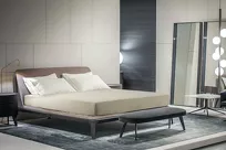 Prześcieradło z bawełny jersey z gumką beżowe 90x200 Design 91 - 7