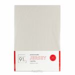 Prześcieradło z bawełny jersey z gumką beżowe 90x200 Design 91 - 4