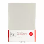 Prześcieradło z bawełny jersey z gumką beżowe 90x200 Design 91 - 6