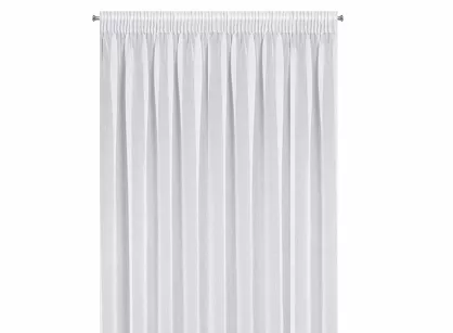 Firana gotowa na taśmie 350x250 ELPIDIA biała z matowej etaminy