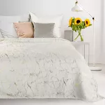 Koc 150x200 GLAMO biały ze złotym wzorem marmurkowym z kolekcji Design 91 - 5