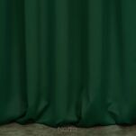 Zasłona na taśmie 135x270 LOGAN zaciemniająca ciemna zieleń jednokolorowa z półmatowej tkaniny - 5