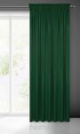 Zasłona na taśmie 135x270 LOGAN zaciemniająca ciemna zieleń jednokolorowa z półmatowej tkaniny - 8