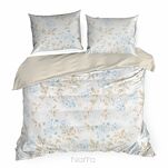 Pościel bawełniana 140x200 JASMINA kremowa z wzorem roślinnym z kolekcji Classic Family - 6