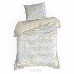 Pościel bawełniana 140x200 JASMINA kremowa z wzorem roślinnym z kolekcji Classic Family - 5