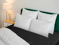 Prześcieradło z bawełny renforce z gumką 160x200 czarne BASIC - 7
