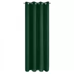 Zasłona na przelotkach 135x250 PARISA zaciemniająca ciemna zieleń jednokolorowa Design 91 - 9