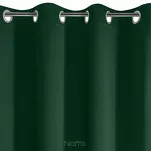 Zasłona na przelotkach 135x250 PARISA zaciemniająca ciemna zieleń jednokolorowa Design 91 - 4