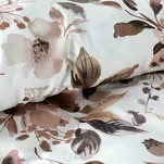 Pościel satynowa 220x200 SPRING 76 biała z wzorem kwiatów z kolekcji Classic - 5