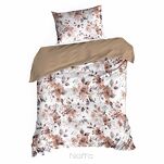 Pościel satynowa 220x200 SPRING 76 biała z wzorem kwiatów z kolekcji Classic - 6