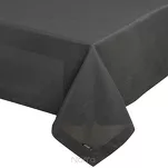 Obrus 145x350 STELLA 2 czarny mereżka zdobiony kantą - 5