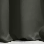 Zasłona gotowa na przelotkach 140x270 LOGAN zaciemniająca grafitowa jednokolorowa z półmatowej tkaniny - 2