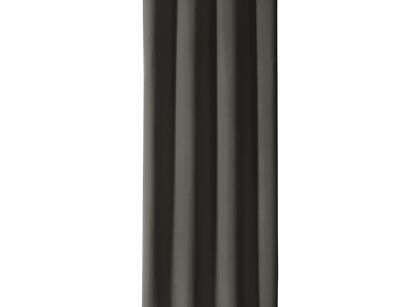 Zasłona na przelotkach 140x270 LOGAN zaciemniająca grafitowa jednokolorowa z półmatowej tkaniny