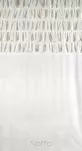 Zasłona na taśmie 140x270 AURA welwetowa biała jednokolorowa zdobiona w górnej części falbanami - 2