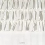 Zasłona na taśmie 140x270 AURA welwetowa biała jednokolorowa zdobiona w górnej części falbanami - 6