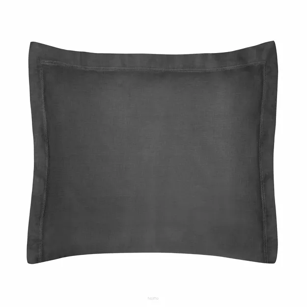 Poszewka bawełniana NOVAC czarna 50x70 z 4 cm zakładką