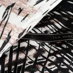 Pościel z makosatyny 160x200 EVA 21 Eva Minge jasnobrązowa z wzorem zwierzęcym i napisami z kolekcji Premium - 6