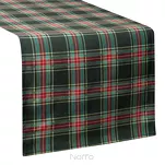 Bieżnik świąteczny 40x180 AURORA zielony czerwony bawełniany w kratkę - 4