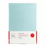 Prześcieradło z bawełny jersey z gumką miętowe 120x200 Design 91 - 4