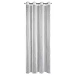 Firana na przelotkach 140x250 NESSI biała o strukturze deszczyku i siatki - 9