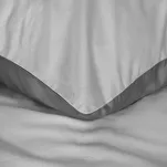 Pościel satynowa 160x200 NOVA 3 dwukolorowa gładka srebrna stalowa - 8