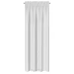 Firana na taśmie 140x270 SIBEL biała z szampańskim nadrukiem drobnych rombów - 5