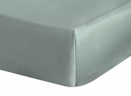 Prześcieradło z satyny bawełnianej z gumką NOVA 3 szałwiowe 180x200