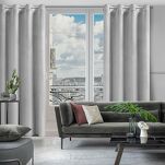 Zasłona na przelotkach 140x250 ROSA welwetowa srebrna Design 91 - 11