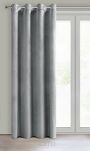 Zasłona na przelotkach 140x250 ROSA welwetowa srebrna Design 91 - 7