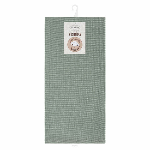 Komplet ścierek kuchennych 2x50x70 KARIN zielone w pasy z bawełny