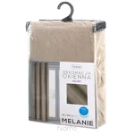 Zasłona na przelotkach 140x250 MELANIE welwetowa ciemny beż o aksamitnej strukturze - 6
