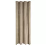 Zasłona na przelotkach 140x250 MELANIE welwetowa ciemny beż o aksamitnej strukturze - 11
